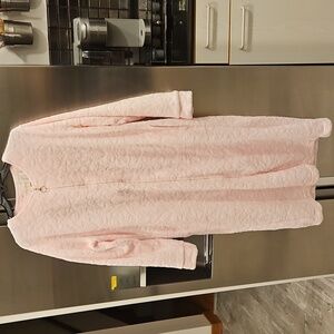 💕LAURA ASHLEY💕 48" Zip Robe ~ Pink Damask L/XL NWT